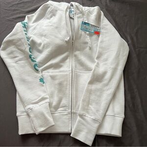Sporting  Life White Zip-Up Hoodie XS